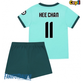 Wolves Hee-chan Hwang #11 Echipament de Fotbal Replică 2025-26 Copii Deplasare (+ Șorturi)